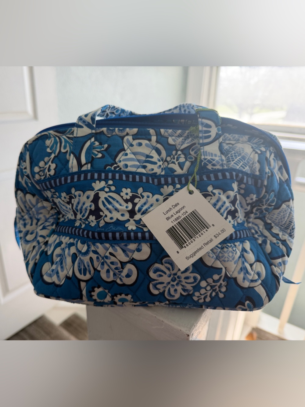 Vera Bradley Lunch Bag - Blue Lagoon